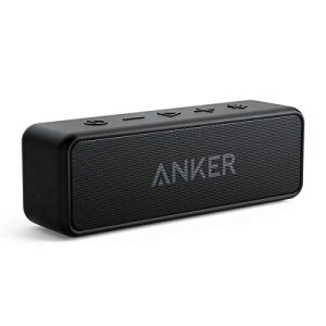 Anker Soundcore 2 Portable Bluetooth Speaker with Stereo Sound, Bluetooth 5, Bassup, IPX7 Waterproof, 24-Hour Playtime, Wireless Stereo Pairing, Speaker for Home, Outdoors, Travel