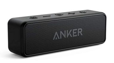 Anker Soundcore 2 Portable Bluetooth Speaker with Stereo Sound, Bluetooth 5, Bassup, IPX7 Waterproof, 24-Hour Playtime, Wireless Stereo Pairing, Speaker for Home, Outdoors, Travel