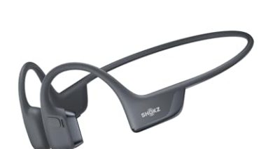 SHOKZ New OpenRun Pro 2- Bone Conduction Headphones, Open-Ear Bluetooth Wireless Sport Earphones for Running, Workouts - Sweat Resistant, Secure Comfortable Fit -Deep Bass, Smart Mic, Reflective Strip