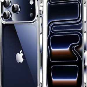 Mkeke for iPhone 17 Pro Max Case Clear, [Not Yellowing] [Military-Grade Drop Protection] Protective Clear for Apple 17 Pro Max Case with Shockproof Bumper 2025