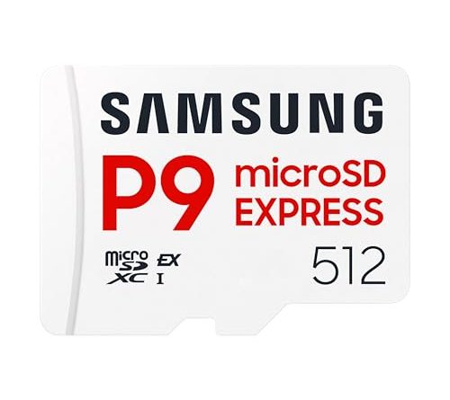 Samsung P9 Express microSD Express Card, 512GB microSDXC Memory Card, Up to 800 MB/s, for Nintendo-Switch ™ 2, (MB MK512T/AM)