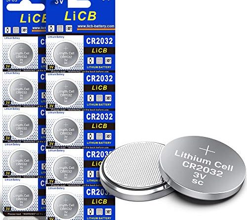 LiCB CR2032 3V Lithium Battery(10-Pack)