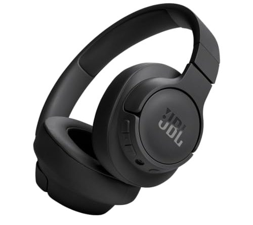 JBL Tune 720BT - Wireless Over-Ear Headphones with JBL Pure Bass Sound, Bluetooth 5.3, Up to 76H Battery Life and Speed Charge, Lightweight, Comfortable and Foldable Design (Black)