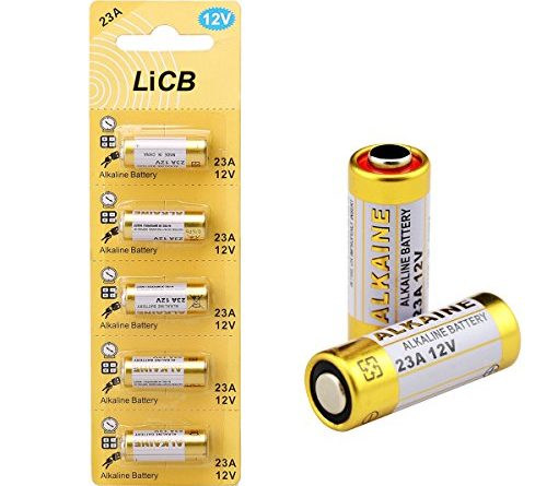 LiCB A23 23A 12V Alkaline Battery (5-Pack)