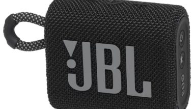 JBL Go 3 - Portable Mini Bluetooth Speaker, big audio and punchy bass, IP67 waterproof and dustproof, 5 hours of playtime, speaker for home, outdoor and travel (Black)