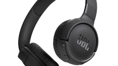 JBL Tune 520BT - Wireless On-Ear Headphones, Up to 57H Battery Life and Speed Charge, Lightweight, Comfortable and Foldable Design, Hands-Free Calls with Voice Aware (Black)