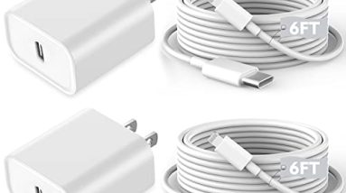 Fast iPhone Charger, iPhone Charger Fast Charging 2Pack Quick Chargers 6ft Long USB C to Lightning Cable Quick Charging Cord USB Charge Block Adapter for iPhone 14 Plus/14 ProMax/13 Mini 12/11/XS/iPad