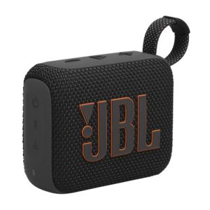 JBL Go 4 - Ultra-Portable, Waterproof and Dustproof Bluetooth Speaker, Big JBL Pro Sound with Punchy bass, 7-Hour Built-in Battery, Made in Part with Recycled Materials (Black)