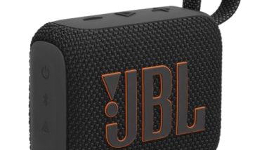 JBL Go 4 - Ultra-Portable, Waterproof and Dustproof Bluetooth Speaker, Big JBL Pro Sound with Punchy bass, 7-Hour Built-in Battery, Made in Part with Recycled Materials (Black)