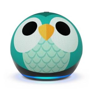 Amazon Echo Dot Kids (newest model) - Designed for kids, with Alexa+ Early Access, parental controls, Includes 1 Year of Amazon Kids+, Owl