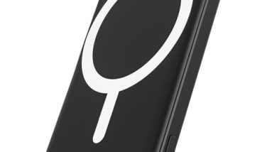 podoru for Magsafe Battery Pack, 5000mAh Magnetic Power Bank with Type-C Cable 20W PD Fast Charging Lighting Input Wireless Portable Charger for iPhone 17/16/15/14/13/12/ All Series-Black