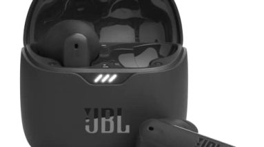 JBL Tune Flex - True Wireless Noise Cancelling Earbuds (Black), Small