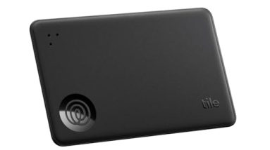 Tile by Life360 Slim - Wallet Finder, Bluetooth Tracker and Item Locator for Luggage Tags, Passports and More. Both iOS and Android Compatible. Phone Finder. 1-Pack (Black)