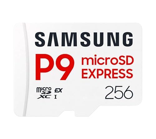 Samsung P9 Express microSD Express Card, 256GB microSDXC Memory Card, Up to 800 MB/s, for Nintendo-Switch ™ 2, (MB MK256T/AM)
