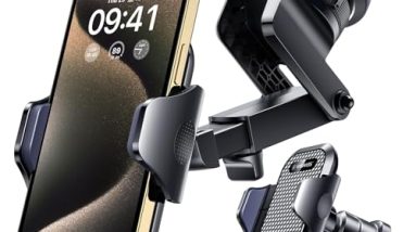 [2025 True Military-Grade] Car Phone Holder VANMASS [Upgraded Strongest Suction & Clip] Cell Phone Mount for Dashboard Windshield Vent Wall,Truck Cradle Stand for iPhone 17 Pro Max 16 15 14 13 Android