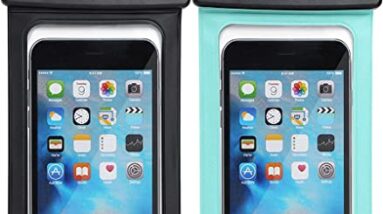 Hiearcool Waterproof Phone Pouch, IPX8 Waterproof Phone Case for iPhone 17/16/15/14 Pro Max, Cell Phone Dry Bag for Beach & Cruise Essentials, Touch Screen, Lanyard Included, 2 Pack (Fits Up to 8.3”)