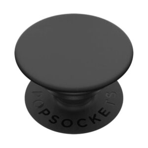 ​​​​PopSockets Phone Grip with Expanding Kickstand, Adhesive Grip - Black