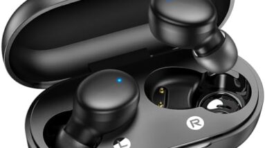 kurdene Wireless Earbuds Bluetooth 5.3 in Ear Buds Light Weight Headphones,Deep Bass Sound,Built in Mics Headset,Clear Calls Earphones for Sports Workout