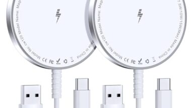 for MagSafe Charger: Magnetic Wireless Charging Pad for iPhone 17 16 15 14 13 12 Series & AirPods 4-2 Pro, Strong Magnet, Aluminum Alloy, USB-C/A Ports, Ultra-Thin & Portable, Ideal for Desk & Bedside