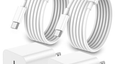 iPhone 17 16 15 Charger Fast Charging,2Pack 20W Apple iPad USB C Wall Chrager Block with 6FT USB C to C Cable for iPhone 17/Pro/Pro Max/17 Air/ 16/16 Pro/16 Pro Max/15/Plus/Pro/Pro Max (White)