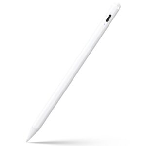 Stylus Pen for iPad 6th-11th Generation-2X Fast Charge Active Pencil Compatible with 2018-2025 Apple iPad Pro 11"/12.9"/M4, iPad Air 3/4/5/M2/M3,iPad mini 5/6 Gen-White
