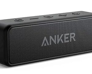 Anker Soundcore 2 Portable Bluetooth Speaker with Stereo Sound, Bluetooth 5, Bassup, IPX7 Waterproof, 24-Hour Playtime, Wireless, Speaker for Home, Outdoors, Travel