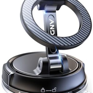 Car Phone Holder for Magsafe [78+LBS Strongest Suction & 2400gf Magnetic] 360° Adjustable Car Phone Mount, Phone Holders for Your Car for iPhone 17 Pro Max 16 15 14 13 12 Air Plus Valentine's Day Gift