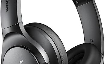 Soundcore by Anker Q20i Hybrid Active Noise Cancelling Headphones, Wireless Over-Ear Bluetooth, 40H Long ANC Playtime, Hi-Res Audio, Big Bass, Customize via an App, Transparency Mode