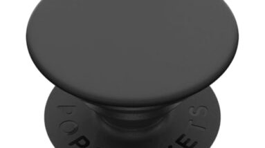 PopSockets Adhesive Phone Grip, Holder, Phone Stand, Black - Black