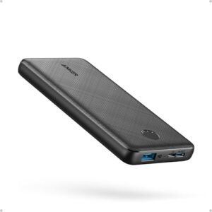 Anker Power Bank(PowerCore 10K), Compact Travel-Ready 10,000mAh Battery Pack with PowerIQ Charging Technology, 5V/3A High-Speed Charging for iPhone, iPad,and More (1, Black)