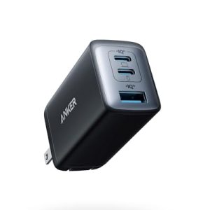 Anker Charger, 65W 3-Port Fast Compact Foldable USB C Charger Block for MacBook Pro/Air, iPad Pro, Galaxy S20, Dell XPS 13, Note 20/10+, iPhone 17 Series, Steam Deck, and More