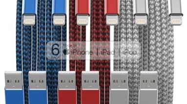 [Apple MFi Certified] 6Pack 3/3/6/6/6/10 FT iPhone Charger Nylon Braided Fast Charging Lightning Cable Compatible iPhone 14 Pro/13 mini/13/12/11 Pro MAX/XR/XS/8/7/Plus/6S/SE/iPad