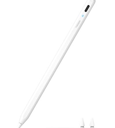 Metapen A8 iPad Pencil for Apple iPad 2018-2025, 4Min Fast Charge,Magnetic Attachment Stylus Pen for iPad 11/10/9/8/7/6th Gen, iPad Accessories for Pro 12.9/11/13-inch M4, Air 3/4/5/M2/M3, Mini 5/6th